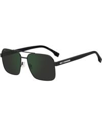 BOSS - Boss 1985/S 003/I8 Sunglasses Metal Squared Normal Mirrored - Lyst