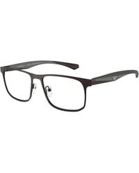 Emporio Armani - Ea1163 3390 Optical Frames Metal Squared Normal - Lyst