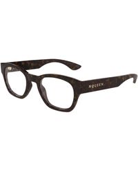 McQueen - Am0530O 006 Optical Frames Acetate Transparent Round - Lyst