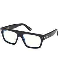 Tom Ford - Ft6084-B 001 Optical Frames Acetate Squared Normal - Lyst