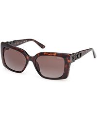 Guess - Gu00265-H 52F Sunglasses Injected Squared Normal - Lyst