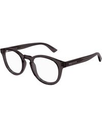 McQueen - Am0514O 003 Optical Frames Acetate Transparent Round - Lyst