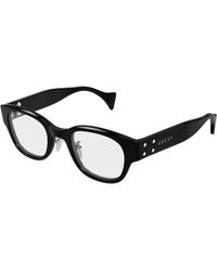 Gucci - Gg2001Oj 001 Optical Frames Acetate Transparent Round - Lyst