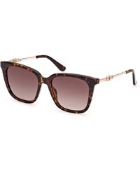 Guess - Gu7886 52F Sunglasses Injected Squared Normal Shaded - Lyst