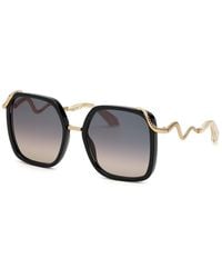 Roberto Cavalli - Src003M 700 Sunglasses Acetate Squared Normal Shaded - Lyst