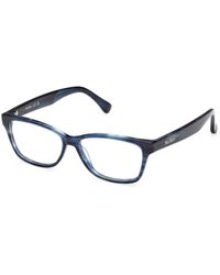 Max Mara - Mm5237 092 Optical Frames Acetate Squared Normal - Lyst