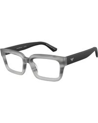 Emporio Armani - Ea3277U 6367 Optical Frames Acetate Transparent Squared Normal - Lyst
