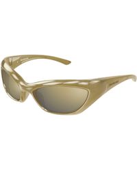 Balenciaga - Bb0463S 002 Sunglasses Bio-Injected Bronze Geometric - Lyst
