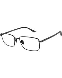 Giorgio Armani - Ar5133 3001 Optical Frames Steel Transparent Squared Normal - Lyst