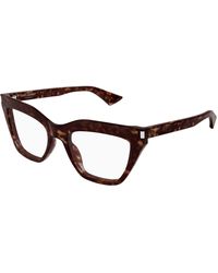 Saint Laurent - Sl 760 002 Optical Frames Acetate Transparent Cat Eye - Lyst