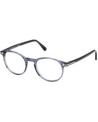 Tom Ford - Ft5294 92 Optical Frames Acetate Round Normal - Lyst