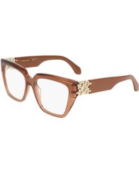 Ferragamo - Sf3041E 261 Optical Frames Acetate Squared Normal - Lyst