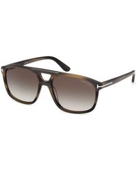 Tom Ford - Ft1338 Brianna-02 55B Sunglasses Acetate Smoke Squared Normal - Lyst