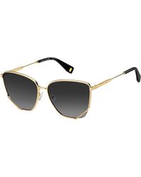 Marc Jacobs - Mj 1006/S 001/9O Sunglasses Metal Squared Shaded - Lyst