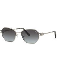 Chopard - Schm50S 579 Sunglasses Metal Smoke Geometric Anti-Glare Nuanced - Lyst