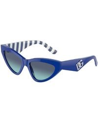 Dolce & Gabbana - Dg4439 311945 Sunglasses Acetate Cat Eye Normal Shaded - Lyst