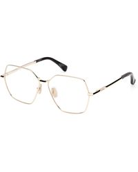 Max Mara - Mm5154 032 Optical Frames Metal Round Normal - Lyst