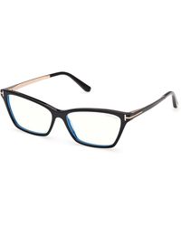 Tom Ford - Ft6135-B 001 Optical Frames Acetate Butterfly Normal - Lyst
