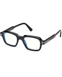 Tom Ford - Ft6123-B 001 Optical Frames Acetate Geometric Normal - Lyst