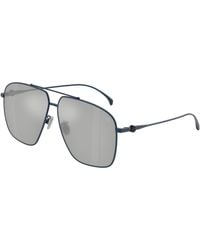 Moncler - Me4020T Arium 10268V Sunglasses Titanium Geometric Normal - Lyst