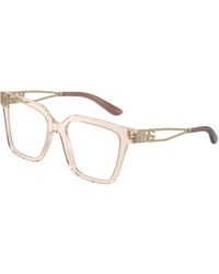 Dolce & Gabbana - Dg3376B 3432 Optical Frames Acetate Transparent Squared Normal - Lyst