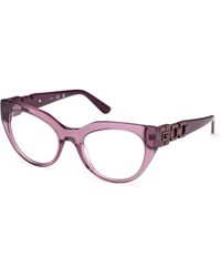 Guess - Gu50323 081 Optical Frames Acetate Cat Eye Normal - Lyst