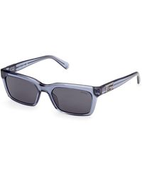 Guess - Gu00300 90A Sunglasses Injected Smoke Squared Normal - Lyst