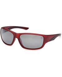 Timberland - Tb00084 67D Sunglasses Injected Smoke Squared Polarized - Lyst