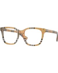 Burberry - Be2455 4163 Optical Frames Acetate Transparent Squared Normal - Lyst