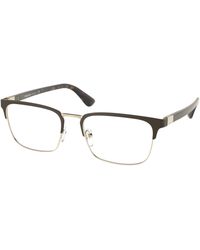 Prada - Pr 54Tv 01U1O1 Optical Frames Metal Squared Normal - Lyst