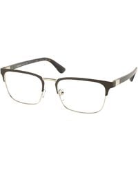 Prada - Pr 54Tv 01U1O1 Optical Frames Metal Squared Normal - Lyst