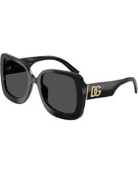 Dolce & Gabbana - Dg4513 501/87 Sunglasses Acetate Squared Normal - Lyst