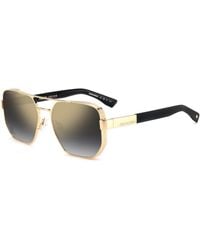 DSquared² - D2 0083/S Rhl/Fq Sunglasses Metal Squared Mirrored Shaded - Lyst