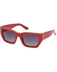 Guess - Gu00293 66B Sunglasses Injected Smoke Squared Normal - Lyst