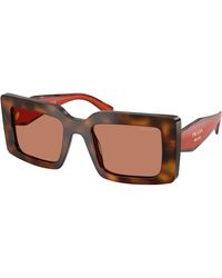 Prada - Pr D01S 01K90Q Sunglasses Acetate Squared Normal - Lyst