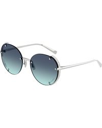 Tiffany & Co. - Tf3110Kb 62139S Sunglasses Metal Round Normal Shaded - Lyst
