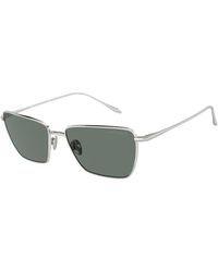 Giorgio Armani - Ar6153 301511 Sunglasses Metal Squared Normal - Lyst