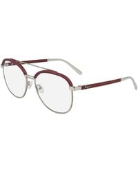 Ferragamo - Sf2195L 42914 718 Optical Frames Metal Pilot - Lyst