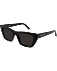 Saint Laurent - Sl 276 Mica 032 Sunglasses Acetate Squared Normal - Lyst