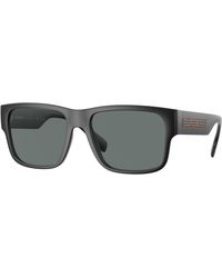 Burberry - Be4358 Knight 346481 Sunglasses Injected Squared Polarized - Lyst