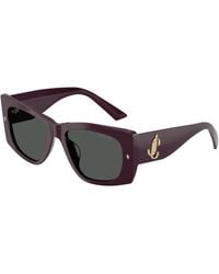 Jimmy Choo - Jc5061U 507587 Sunglasses Acetate Butterfly Normal - Lyst