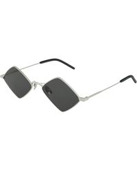 Saint Laurent - Sl 302 Lisa 001 Sunglasses Metal Geometric Normal - Lyst