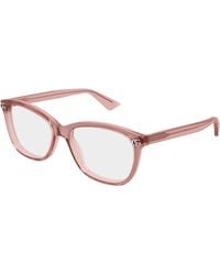 Gucci - Gg2113O 008 Optical Frames Acetate Transparent Squared - Lyst