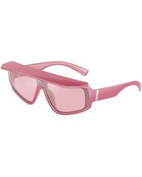 Dolce & Gabbana - Dg6177 33794Z Sunglasses Plastic Squared Normal Mirrored - Lyst