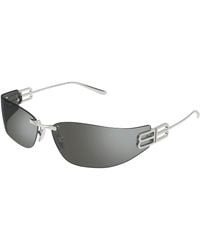 Balenciaga - Bb0484S 003 Sunglasses Metal Cat Eye - Lyst