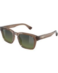 Maui Jim - Mj0643S 003 Occhiali Da Sole Bio-Iniettato Verde Squadrata - Lyst