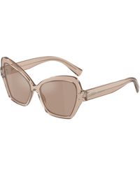 Dolce & Gabbana - Dg4463 34325A Sunglasses Acetate Butterfly Normal Flash - Lyst