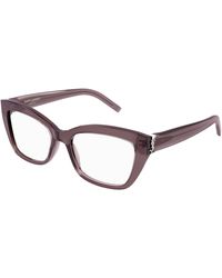Saint Laurent - Sl M117 003 Optical Frames Acetate Cat Eye - Lyst