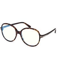 Tom Ford - Ft6090-B 052 Optical Frames Acetate Round Normal - Lyst