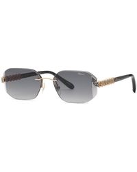 Chopard - Schm51S 300 Sunglasses Metal Smoke Geometric Anti-Glare Nuanced - Lyst